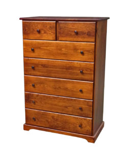 Pine - 7 drawer pine tall chest