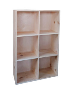 Pine – Pine cubby unit 2 wide x 3 tall