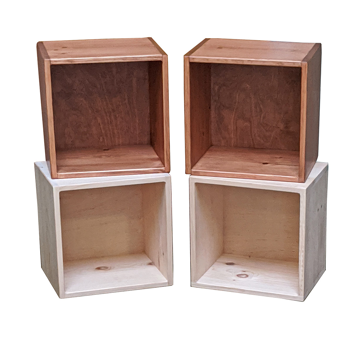 Pine Alder Furniture Fenton, Unfinished Alder Wood Bookcases