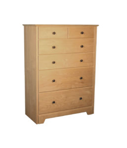 Pine – Alder 6 drawer tall chest unfinished