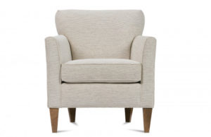 Club chair with tight back upholstery