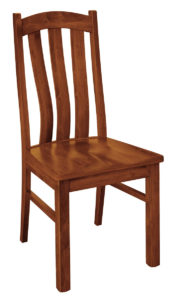 Cherry chair with 3 slat back