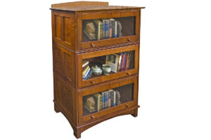 Mission style stacking barrister bookcase