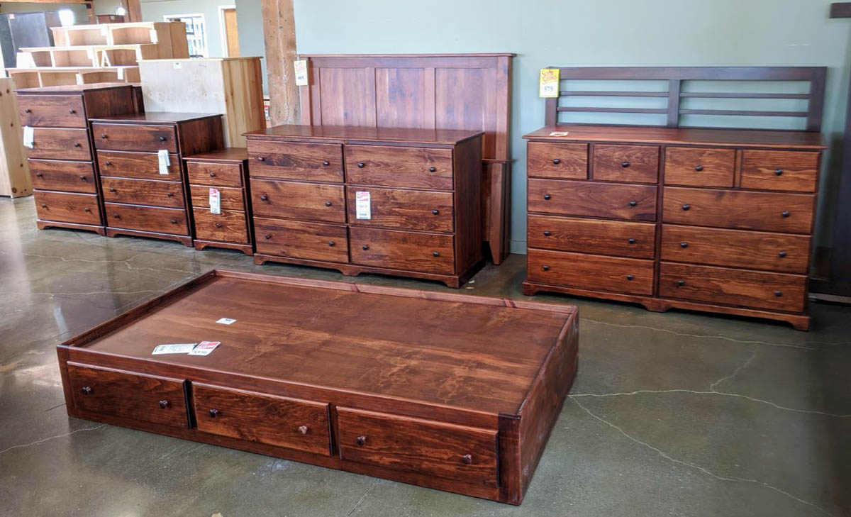 unfinished pine bedroom furniture