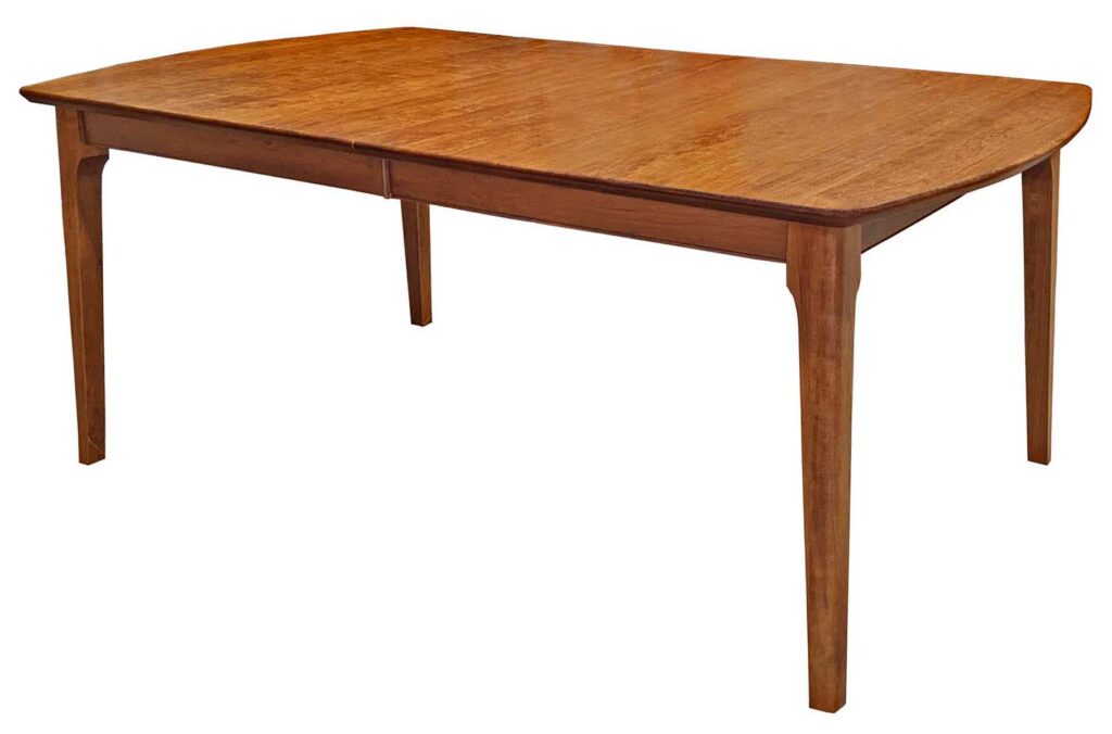 Modern corner leg dining room table